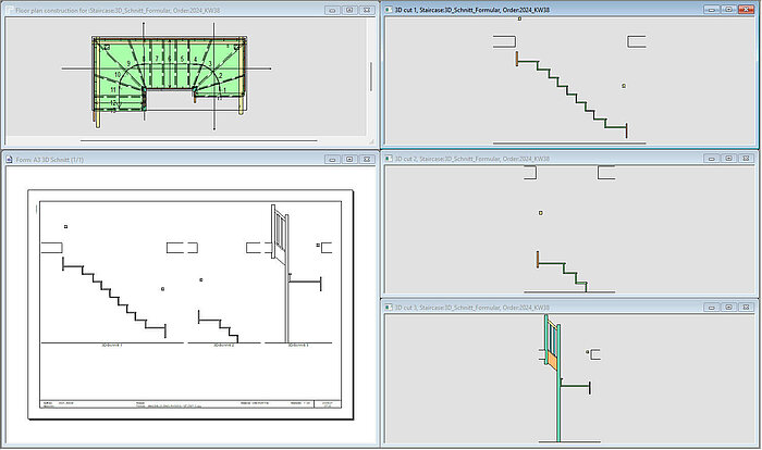 Viewing and measuring 3D cuts in the component form