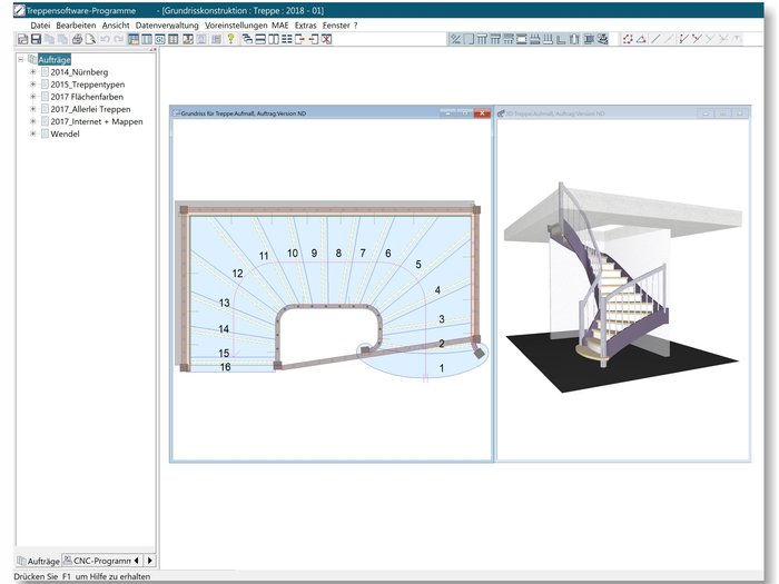 Treppenbausoftware CAD/CAM Komplettlösung | Compass Software